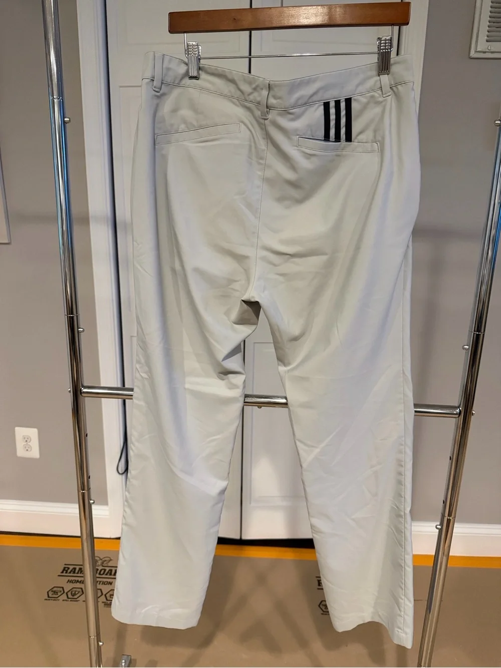 adidas Men’s Light Gray Chino Golf Pants